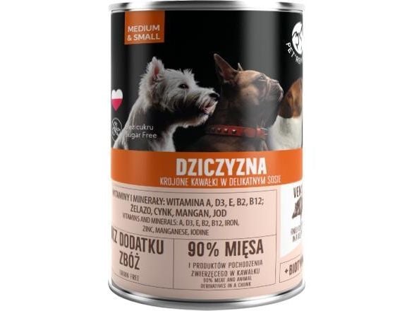 PET REPUBLIC Adult Medium &amp; Small Game - koiran märkäruoka - 400g