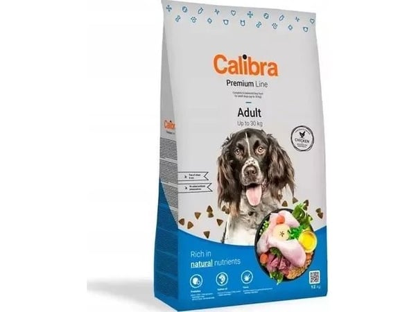 CALIBRA Premium Line Adult Chicken - tørfoder til hunde - 12kg