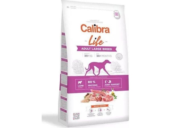 CALIBRA Dog Life Adult Large Breed Lamb - tørfoder til hunde - 12kg