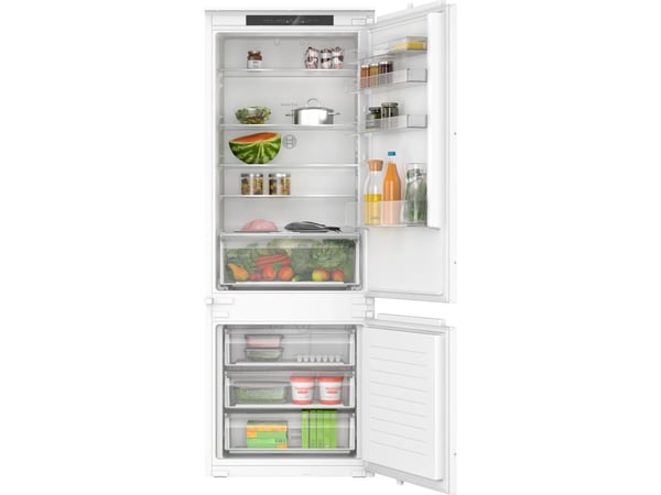 Bosch Serie | 2 KBN96NSE0 - Kjøleskap/fryser - bunnfryser - innebygd - Wi-Fi - fordypning - bredde: 71 cm - dybde: 56 cm - høyde: 194 cm - 383.1 li...