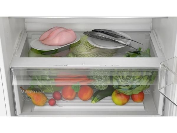 Bosch Serie | 2 KBN96NSE0 - Kjøleskap/fryser - bunnfryser - innebygd - Wi-Fi - fordypning - bredde: 71 cm - dybde: 56 cm - høyde: 194 cm - 383.1 li...