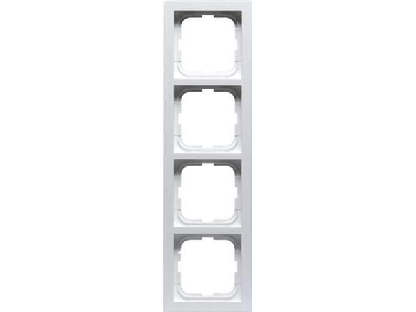 FIX-PRO ABB Impressivo ram 4 moduler, vit högglans (RAL9016), 85x298 mm