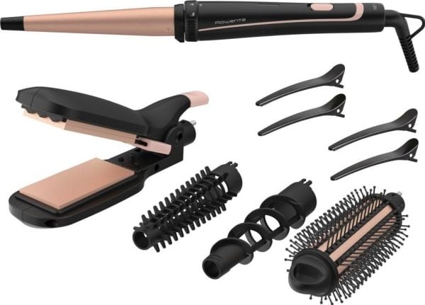 Rowenta Infinite Looks CF4231, Multistyler, Varm, Scrollbar, Rak, cylinderformad, 190 ° C, 60 s
