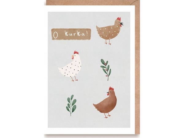 Cardie gratulasjonskort O Kurka! K163