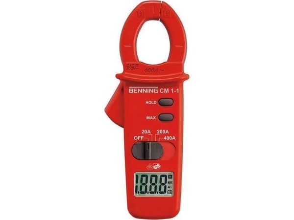 Benning 044061 digital strøm­tang CAT III 600 V, visning (tall): 2000
