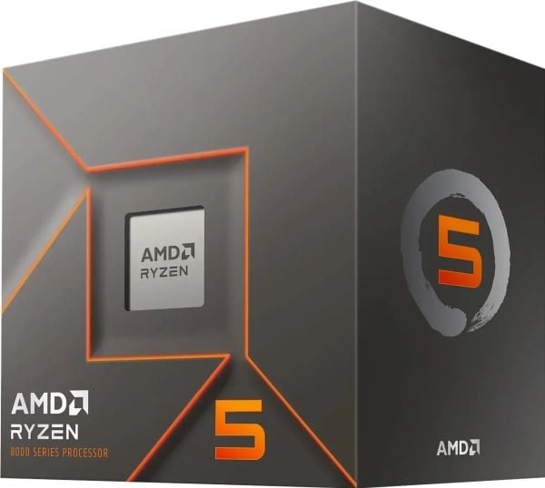 AMD Ryzen 5 8400F, AMD Ryzen™ 5, Sokkel AM5, 4 nm, AMD, 8400F, 4,2 GHz
