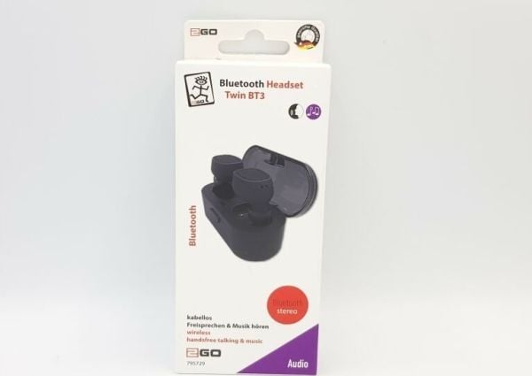 2GO TWIN BT, Trådløs, Samtaler/musikk, 4,6 g, Hodetelefoner, Sort