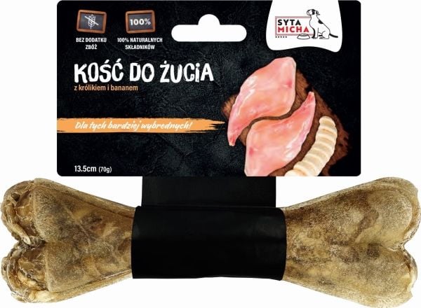 SYTA MICHA For picky dogs Rabbit with banana - hund tygge - 13,5 cm SYTA MICHA For picky dogs Rabbit with banana - hund tygge - 13,5 cm