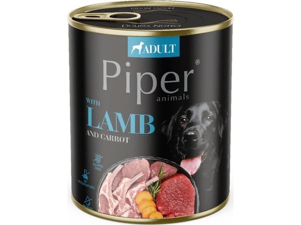 Dolina Noteci DOLINA NOTECI Piper for hunder lam med gulrot 800g