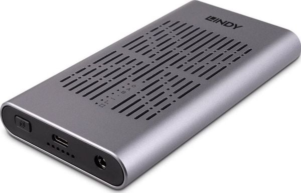 Lindy 43382, SSD-kabinett, M.2, M.2, PCI Express 3.0, USB-tilkobling, Sølv