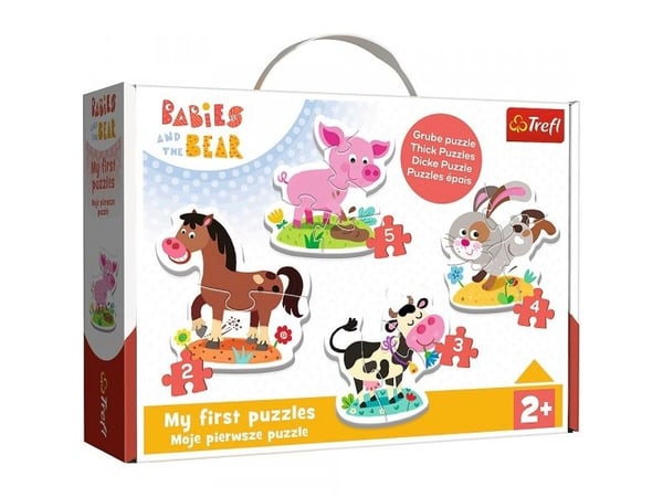 Trefl 36127, 6 styck, Djur, 2 År