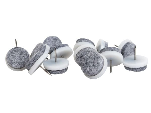 HOME It® glidesøm med filt Ø24 mm 80 stk grå