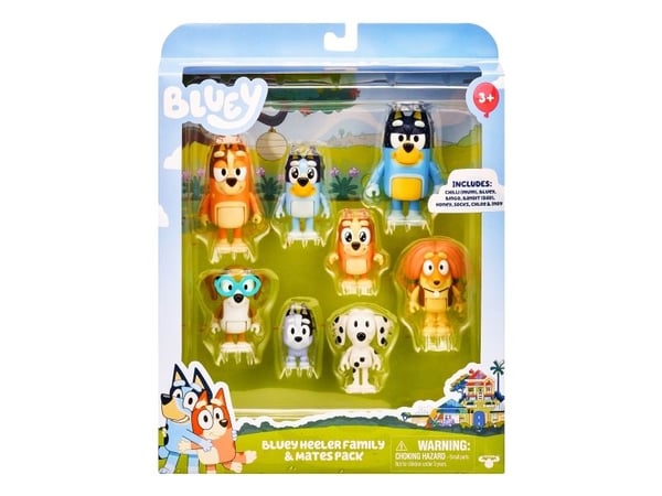 Bluey Figures 8-pakning
