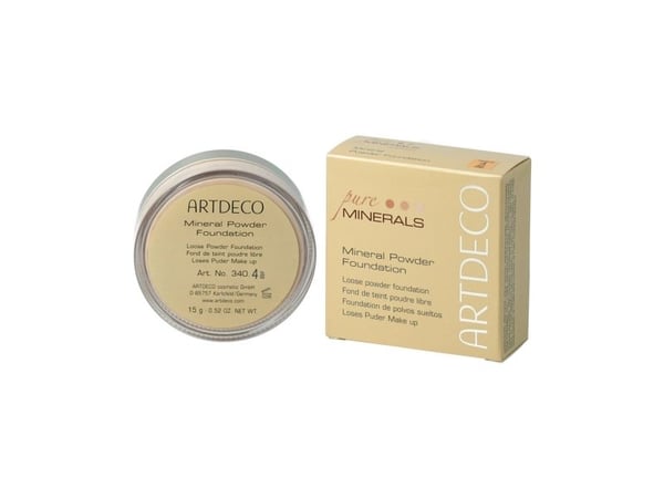 ARTDECO mineralpulver, pulver, beige, lys beige, universell, fuktighet, glans, matt