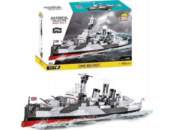 COBI HMS Belfast, Byggsats, 10 År, 1517 styck