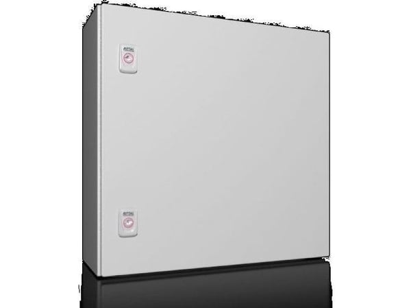 RITTAL AX Compact-taulu, WHD: 500x500x210 mm, teräslevy, asennuslevyllä, yksiovinen, kaksi kierrelukkoa