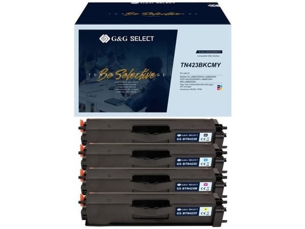 G&G 21144, musta, Syaani, Magenta, Keltainen, 4 kpl