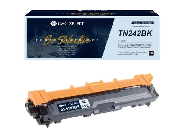 G&G GS-BTN242K, 2500 sider, Gult, 1 stykker