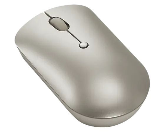 Lenovo 540 Wireless Compact - Mus - høyre- og venstrehåndet - optisk - 4 knapper - trådløs - 2.4 GHz - USB trådløs mottaker - sand - løsvekt - brun...