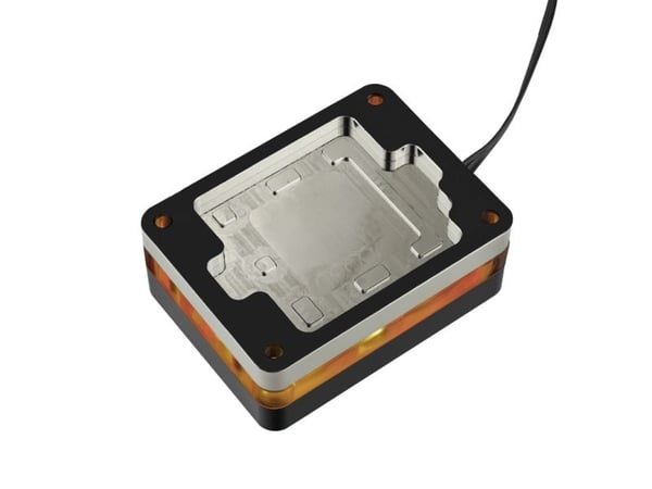 Thermal Grizzly AM5 MYCRO DIRECT-DIE, Vannblokk, Akryl, Aluminium, Kopper, Sort, Sokkel AM5, 1/4", Prosessor