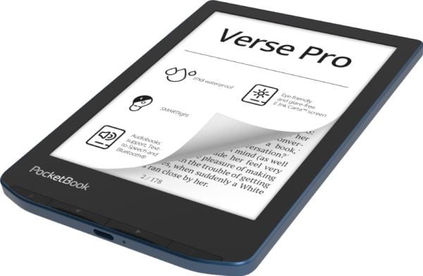 PocketBook Verse PRO - eBook-leser - Linux 3.10.65 - 16 GB - 6" 16 grånivåer (4-bts) E Ink Carta (1072 x 1448) - berøringsskjerm - Bluetooth, Wi-Fi...