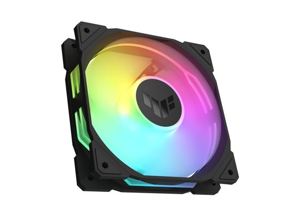 ASUS TUF Gaming TR120 ARGB - Boksviftesett - omvendt blad - 120 mm - svart (en pakke 3)