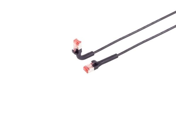 Lanview Flex-Angle - Patch-kaapeli - RJ-45 (uros) – RJ-45 (uros) - 5 m - 3,6 mm - U/FTP - CAT 6a - kierteetön - musta