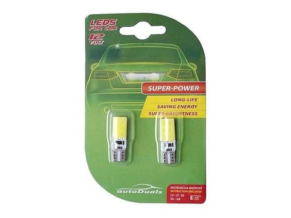 Car Light LED-lampor T10 CANBUS COB 2 st