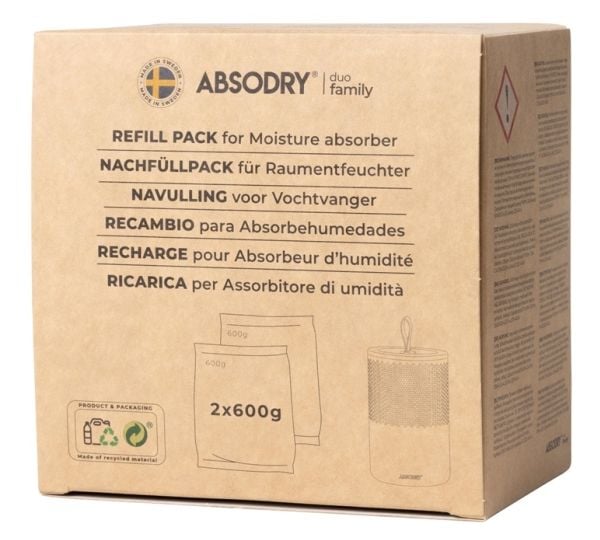 Absodry Duo Family Refill Bag 2-Pack
