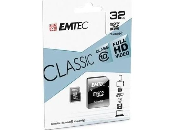 EMTEC - Flash-minnekort - 32 GB - Klasse 10 - microSDHC