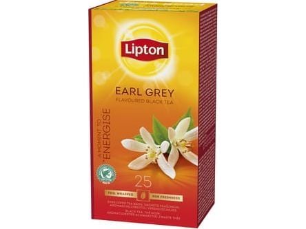 Disse Lipton Earl Grey, pakke en 25 breve