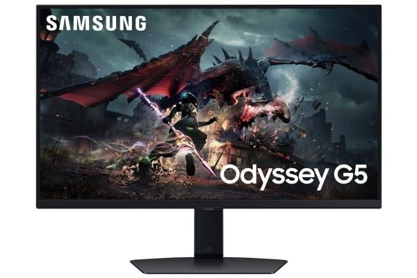 Samsung Odyssey G5 S27DG500EU - G50D Series - LED-skjerm - gaming - 27" - 2560 x 1440 QHD @ 180 Hz - IPS - 350 cd/m² - 1000:1 - DisplayHDR 400 - 1 ...
