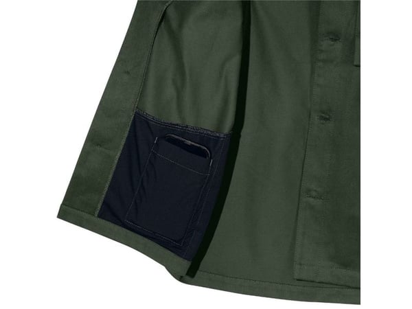 Uvex 7010515, Skjorte, Mann, Grønn, 4XL, 6 lommer, Bomull, Hemp