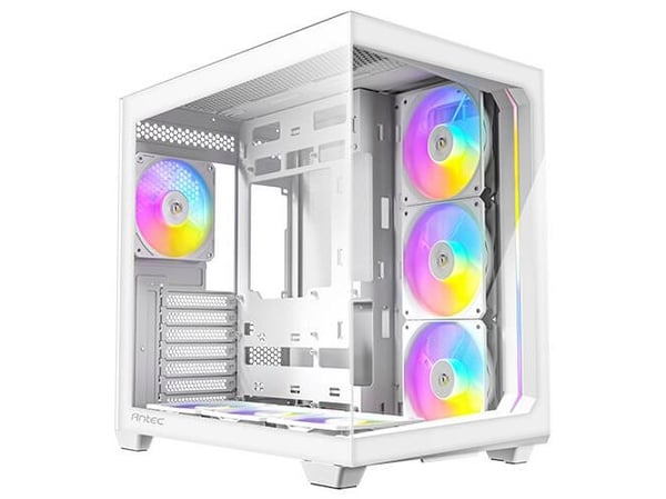 Antec C5 - Mid tower - ATX - sidepanel med vindu (herdet glass) - ingen strømforsyning - hvit - USB/Audio/Mic
