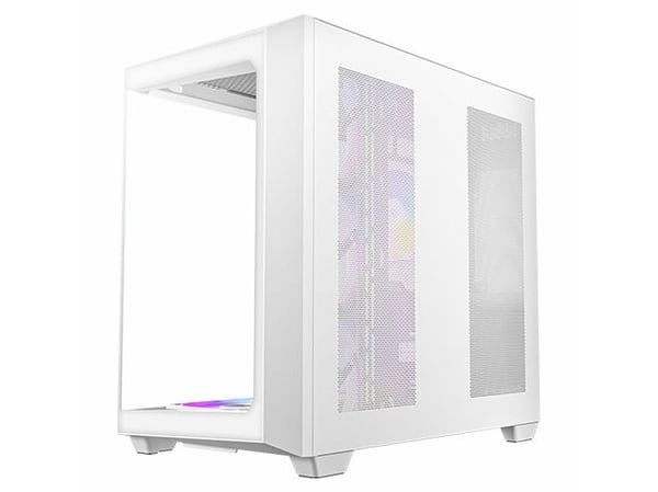 Antec C5 - Mid tower - ATX - sidepanel med vindu (herdet glass) - ingen strømforsyning - hvit - USB/Audio/Mic