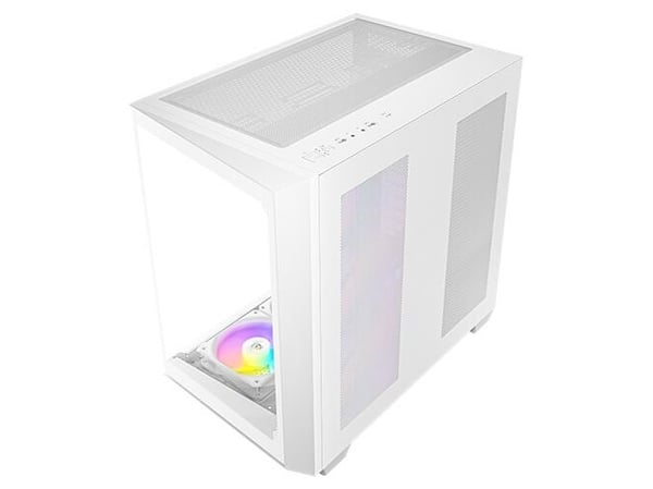Antec C5 - Mid tower - ATX - sidepanel med vindu (herdet glass) - ingen strømforsyning - hvit - USB/Audio/Mic