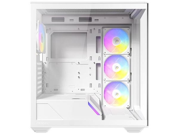 Antec C3, Midi Tower, PC, valkoinen, ATX, ITX, mikro ATX, lasi, muovi, teräs, 16 cm