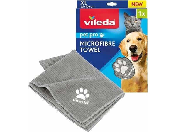 Vileda 172651, Katt, Hund, Mikrofiber, Grå, XL, 650 mm, 1000 mm