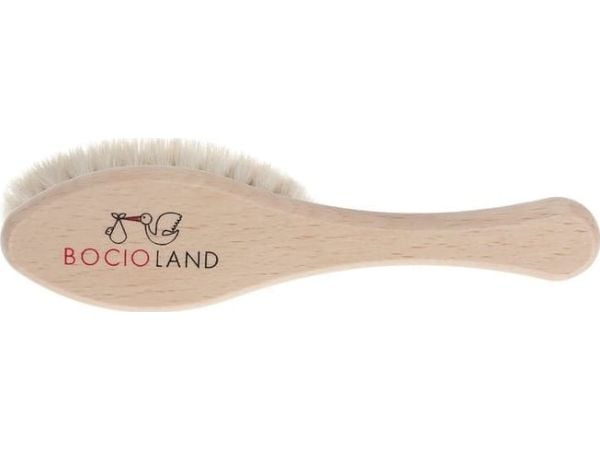 Bocioland Drewniana szczoteczka do włosów z koziego włosia Bocioland Drewniana szczoteczka do włosów z koziego włosia