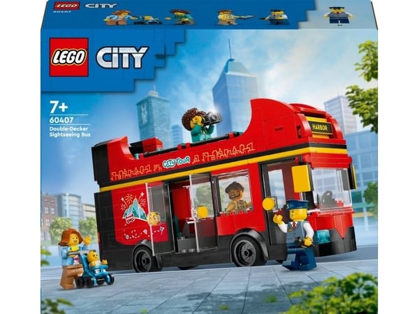 LEGO City 60407 Rød dobbeltdekker-turistbuss