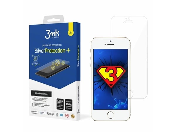 Apple iPhone 5/5S/SE 3mk SilverProtection beskyttelsesglass