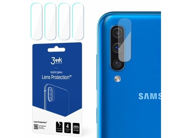 3MK hybrid skjermbeskytter for Galaxy A50 (kameralinsefolie)
