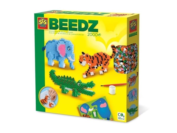 SES Creative Beedz 06260, 5 år, Gutt/Jente, Barn, Fotoark kartong, Flerfarget, 2000 stykker