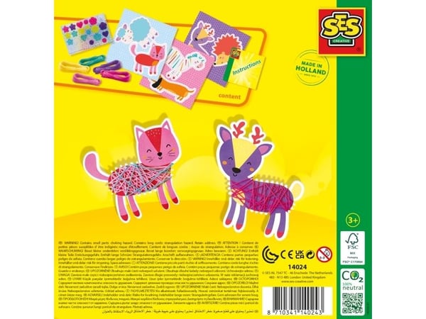 SES Creative 14024, Pysselsett for barn, 3 år, papp