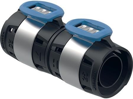 Geberit FlowFit kobling 20 mm, sort PPSU