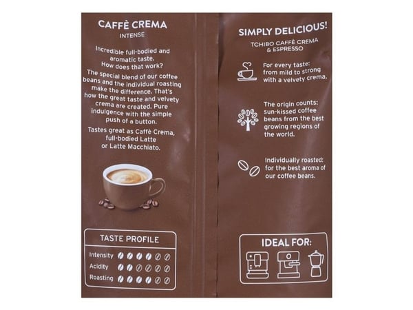 Kaffebønner Tchibo Cafe Crema Intense 1 kg