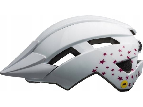 BELL junior skidkask BELL SIDETRACK II INTEGRATED MIPS white stars stl. universell (50–57 cm) (NY)