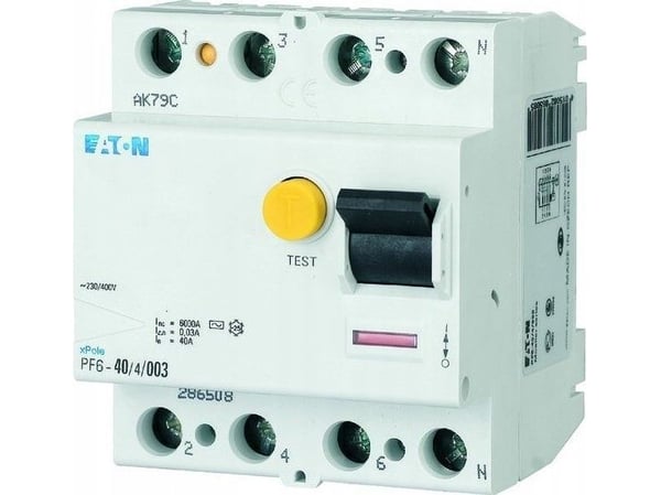 Eaton jordfelsbrytare 4P 40A 0,3A typ A PF6-40/4/03-A 112935