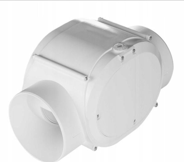 Awenta kanal-turbovifte VTR100DT Ø100 mm 42/70 m3/h 12/22,5W 230V med tidsbryter hvit