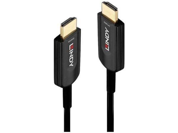 Lindy - Ultra High Speed - HDMI-kabel - HDMI hann til HDMI hann - 15 m - Hybrid kobber/karbonfiber - Svart - Rund, støtter 8K 60 Hz (7680 x 4320), ...